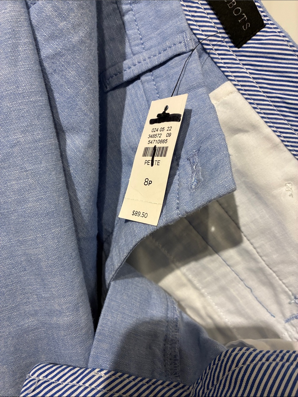 Talbots Relaxed Chino Light Blue Chino Pants - Picture 3 of 6